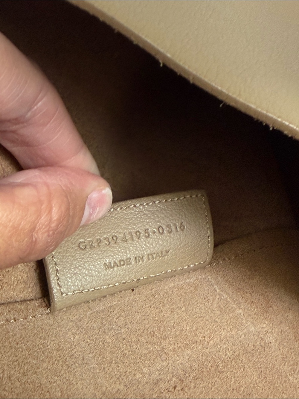 Saint Laurent YSL Large East/West Shopping Tote Purse Dark Beige Leather - Picture 6 of 17